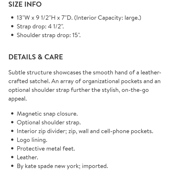 Kate Spade Hamilton Heights Sloan - Picture 6 of 6